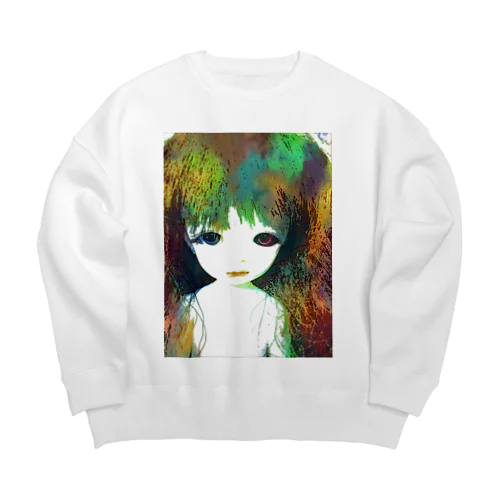 Red eyes Big Crew Neck Sweatshirt