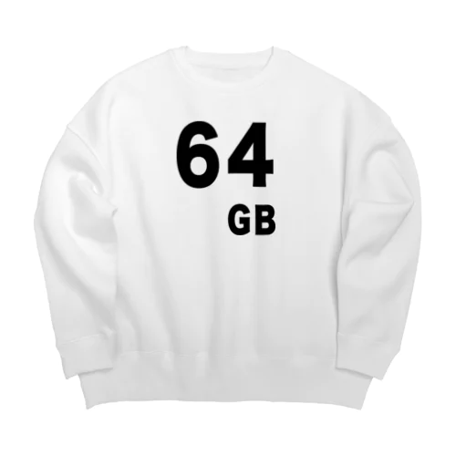 64GBってなんやねん Big Crew Neck Sweatshirt