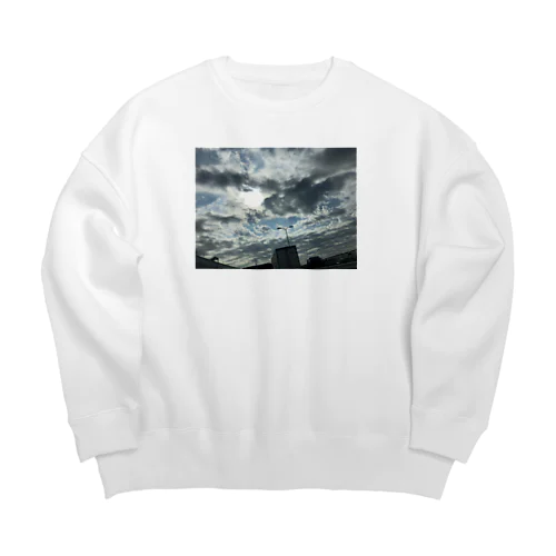 ある時の或る空 Big Crew Neck Sweatshirt