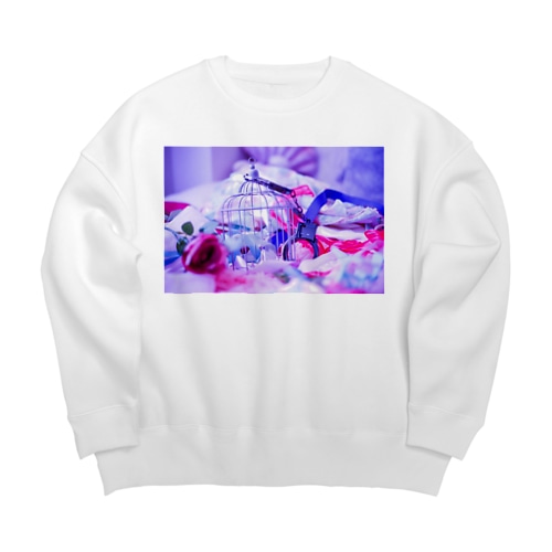 手錠と鳥かご🕊️パステル Big Crew Neck Sweatshirt