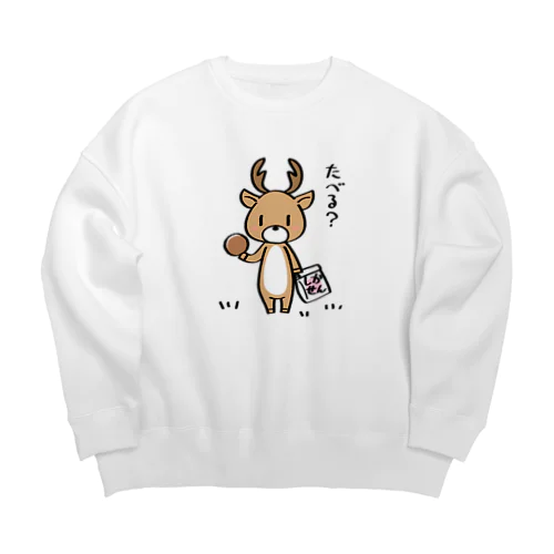 たべる？ Big Crew Neck Sweatshirt