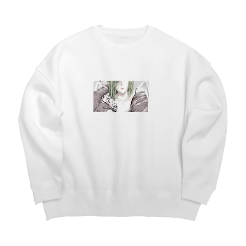 ギリギリのエモさ Big Crew Neck Sweatshirt