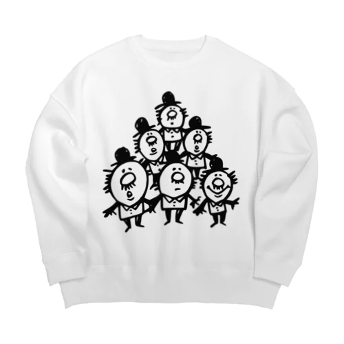 ちっさいおじさんたち Big Crew Neck Sweatshirt