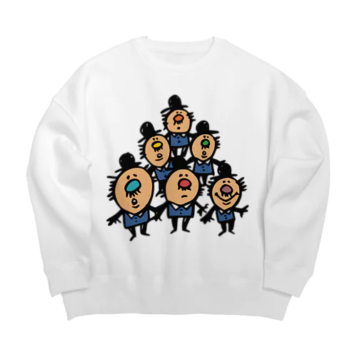 ちっさいおじさんたち Big Crew Neck Sweatshirt