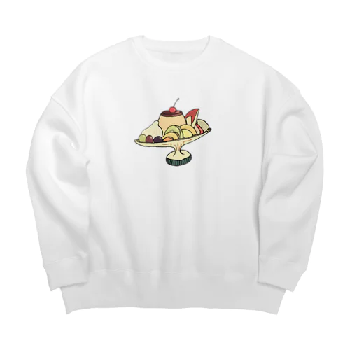 プリン・ア・ラ・モード　レトロ Big Crew Neck Sweatshirt