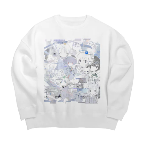 ゆーきん×砂気球 Big Crew Neck Sweatshirt