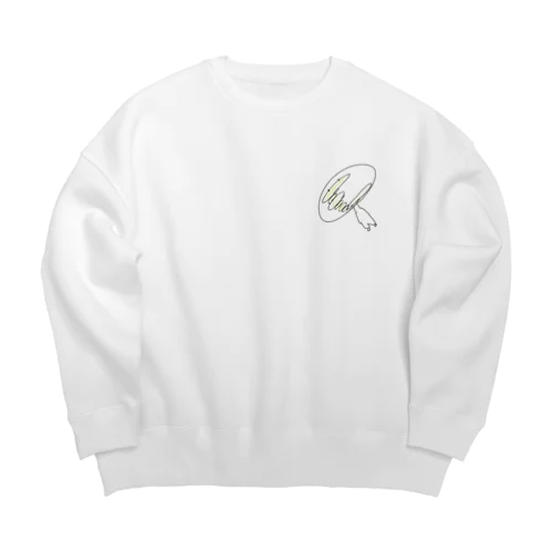 ようりょくたいくん・まがお Big Crew Neck Sweatshirt