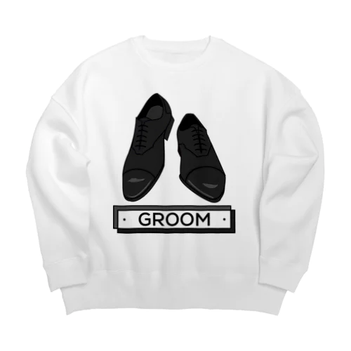 ペア(GROOM)シューズ_ブラック Big Crew Neck Sweatshirt