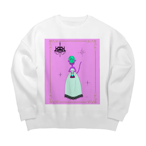 猫姫様✦ Big Crew Neck Sweatshirt