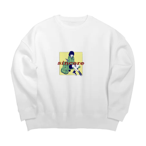 sincere  Big Crew Neck Sweatshirt