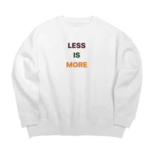 LESS IS MORE ビッグシルエットスウェット