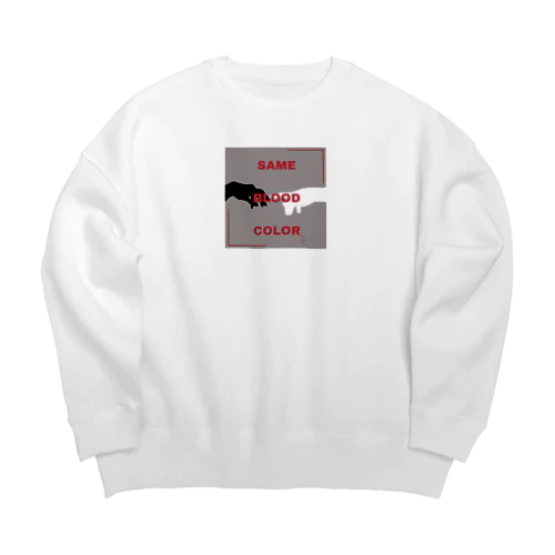 Same blood color  Big Crew Neck Sweatshirt