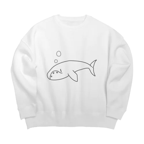 セミクジラ Big Crew Neck Sweatshirt