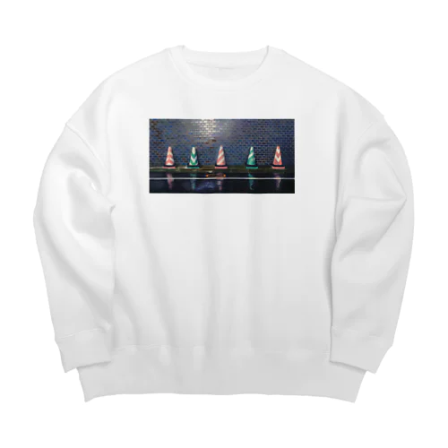 カラーコーン・雨のスーパーファイヴ Big Crew Neck Sweatshirt