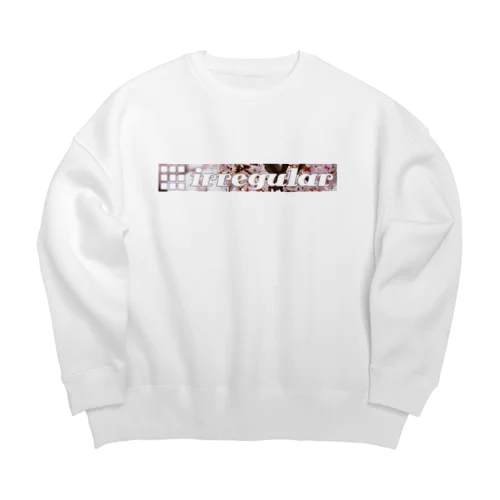 irregular sakura Big Crew Neck Sweatshirt