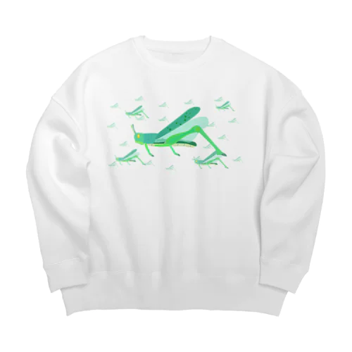 サバクトビバッタ 孤独相 群体・蝗害  Big Crew Neck Sweatshirt