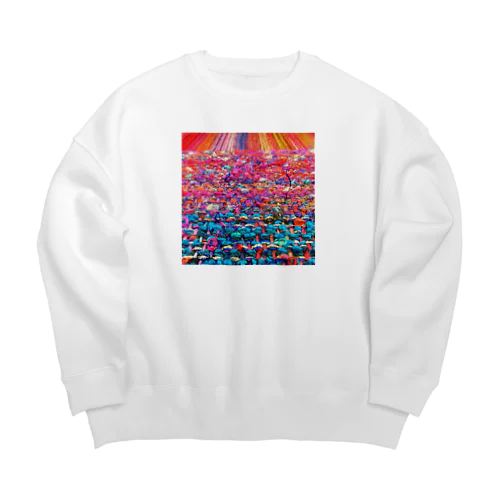 珊瑚礁／カヨサトーTX Big Crew Neck Sweatshirt