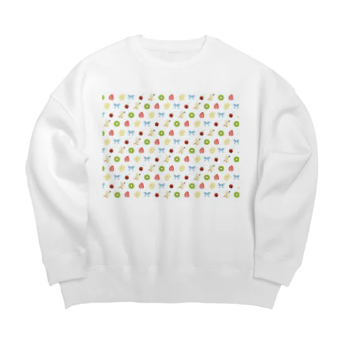 しろくまパーラー Big Crew Neck Sweatshirt