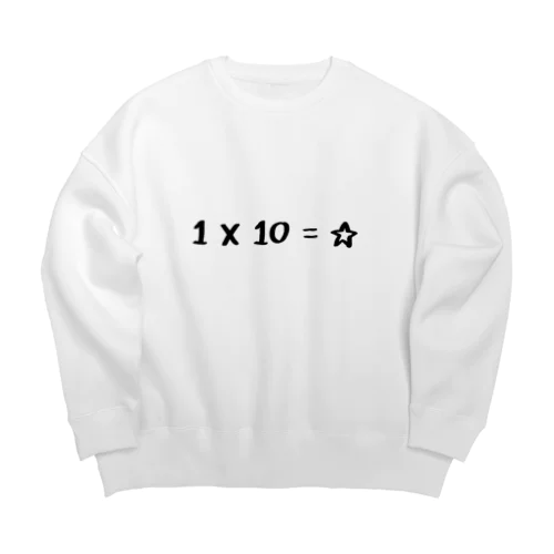 1X10=☆ Big Crew Neck Sweatshirt