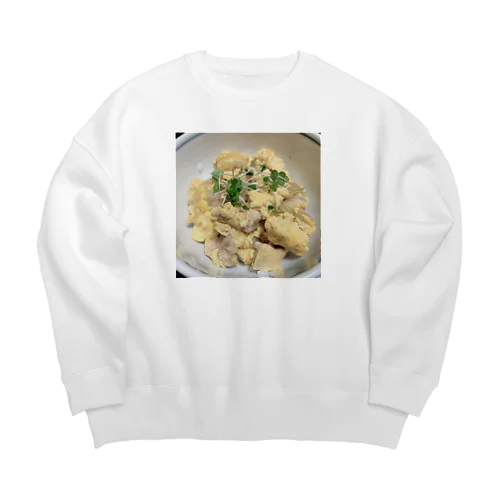 わたしが作った親子丼 Big Crew Neck Sweatshirt