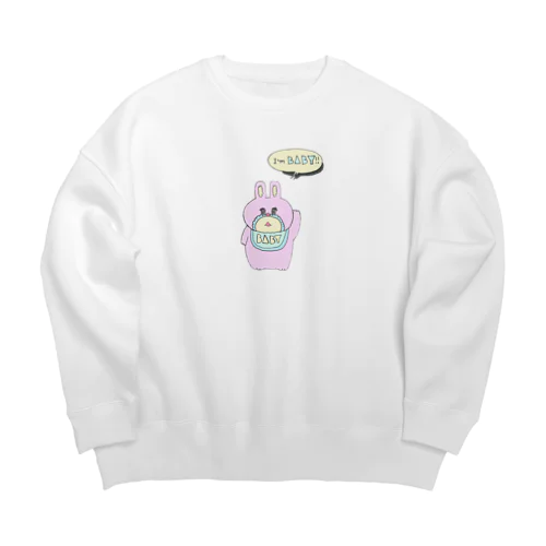 うさBABY Big Crew Neck Sweatshirt