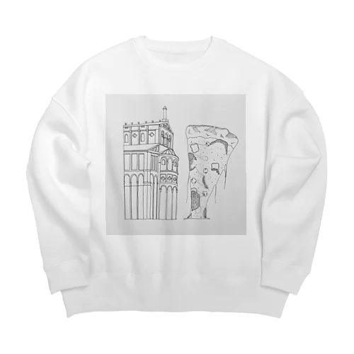 ピザの斜塔。 Big Crew Neck Sweatshirt