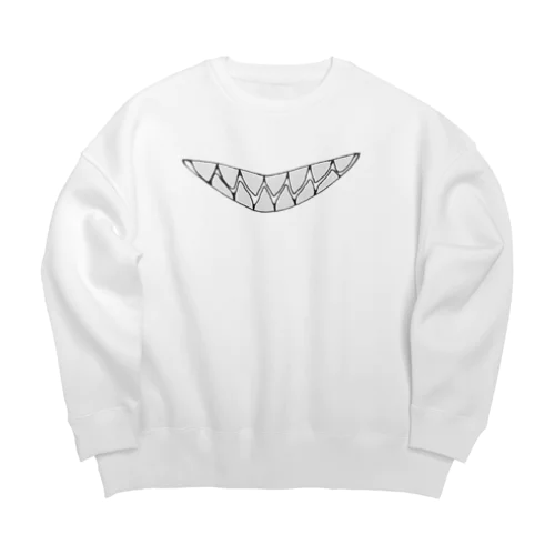 Yatamame ブランド -ギザ歯- Big Crew Neck Sweatshirt