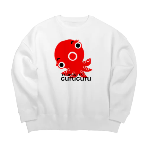 たこ焼きクルクル Big Crew Neck Sweatshirt