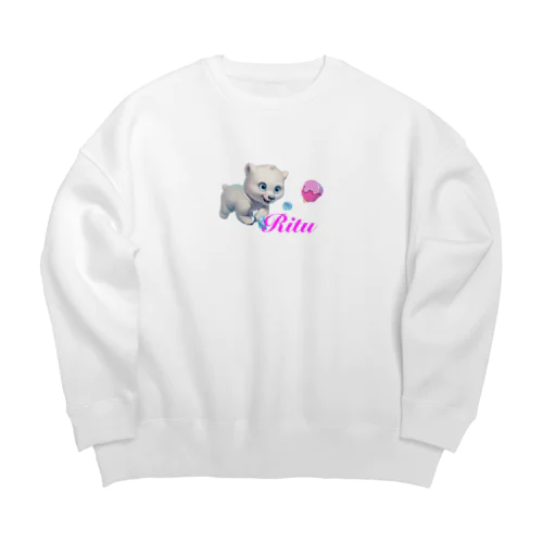 猫族＊犬族の部屋『Ritu』5 Big Crew Neck Sweatshirt