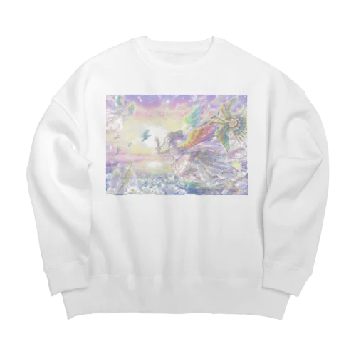 Paradise Birds Big Crew Neck Sweatshirt