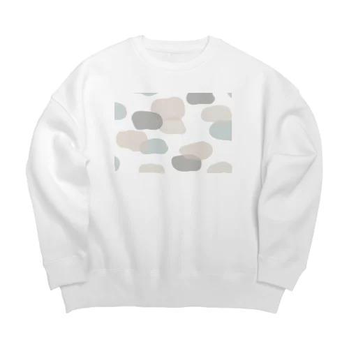 配色　まだら模様 Big Crew Neck Sweatshirt