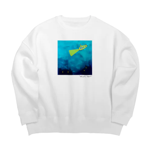 ブルーハワイサブマリン（文字あり） Big Crew Neck Sweatshirt