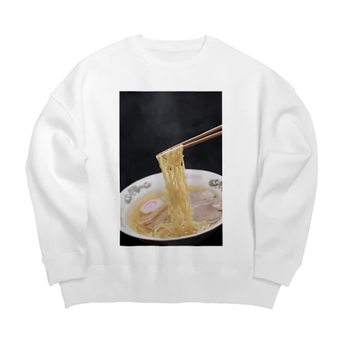 塩ラーメン Big Crew Neck Sweatshirt