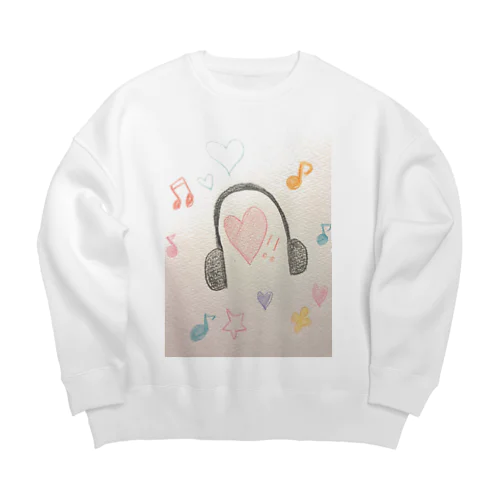 みゅーじっく Big Crew Neck Sweatshirt