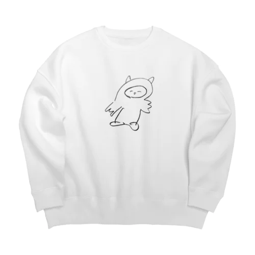 ふくろう Big Crew Neck Sweatshirt