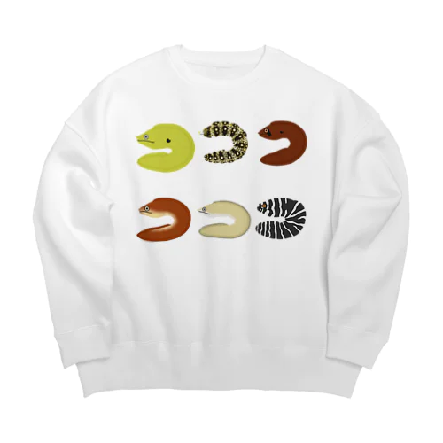 ウツボ　六種② Big Crew Neck Sweatshirt