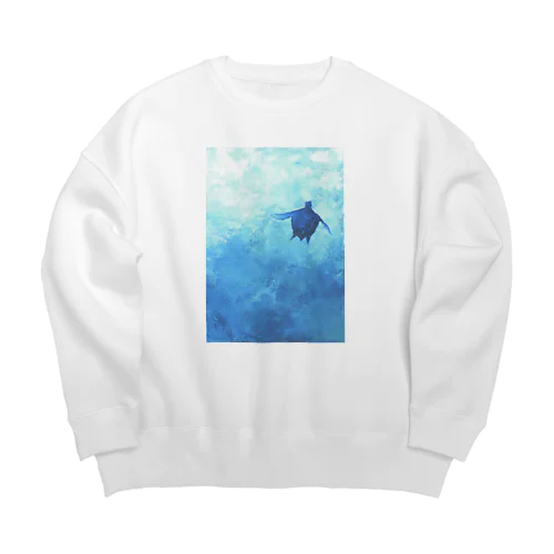 楽園　うみがめ Big Crew Neck Sweatshirt