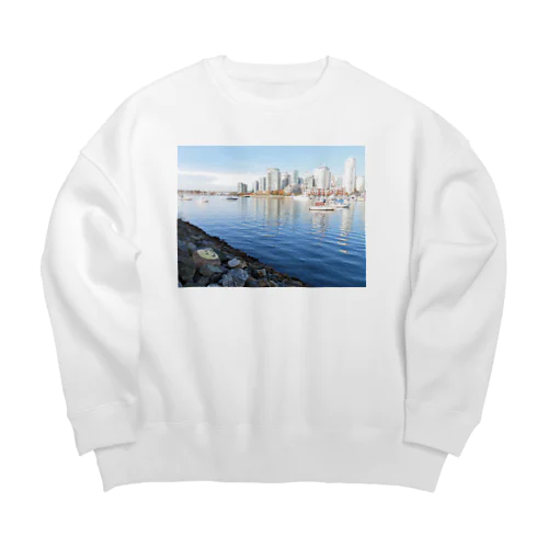 Smiling  Big Crew Neck Sweatshirt