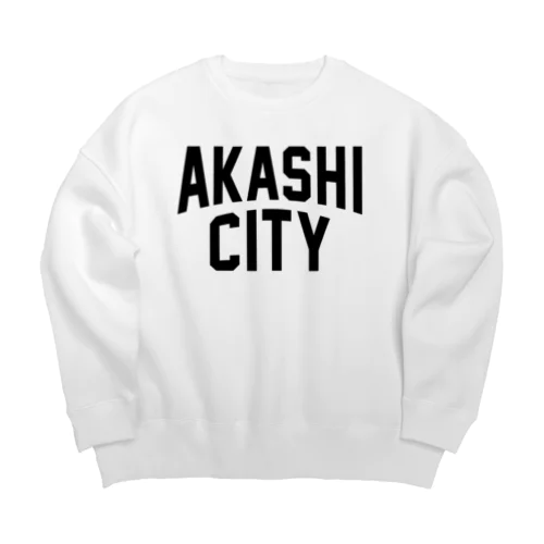 akashi city　明石ファッション　アイテム Big Crew Neck Sweatshirt