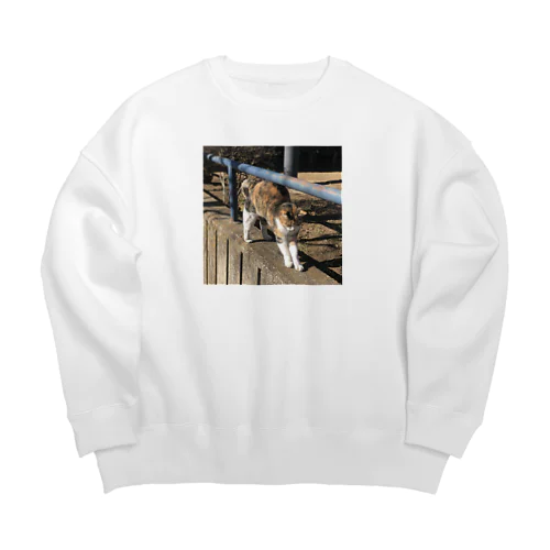 猫になります Big Crew Neck Sweatshirt