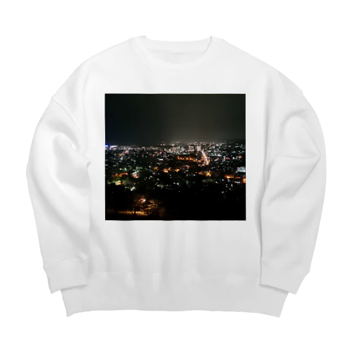 Night Scape Big Crew Neck Sweatshirt