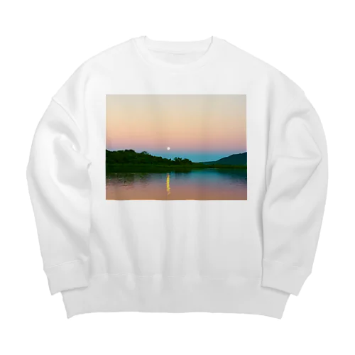 Full moon power Big Crew Neck Sweatshirt