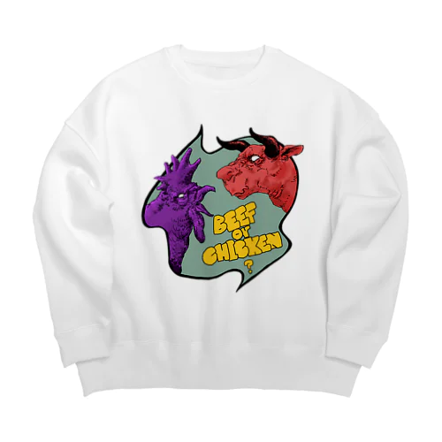 びーふおあちきん Big Crew Neck Sweatshirt