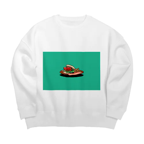 HAMBURGER SET Big Crew Neck Sweatshirt