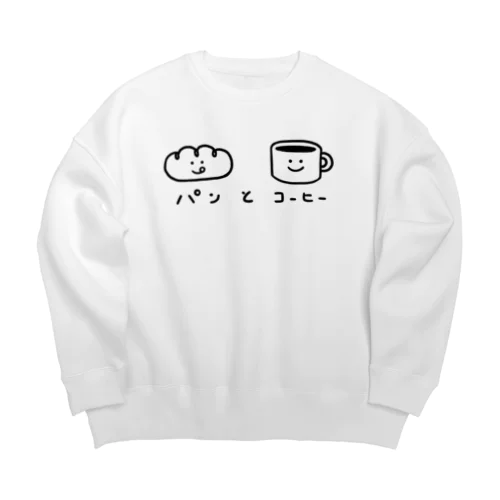 パンとコーヒー Big Crew Neck Sweatshirt
