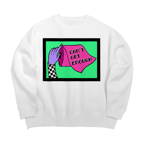 CAN'T GET ENOUGH / GREEN トイレットペーパー　 Big Crew Neck Sweatshirt