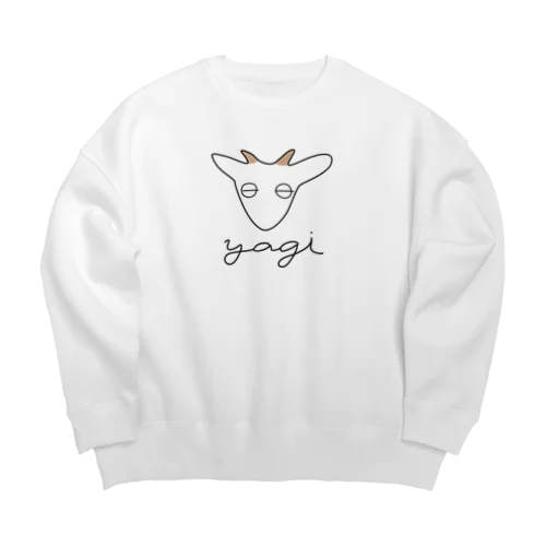 やぎのおとうふ Big Crew Neck Sweatshirt