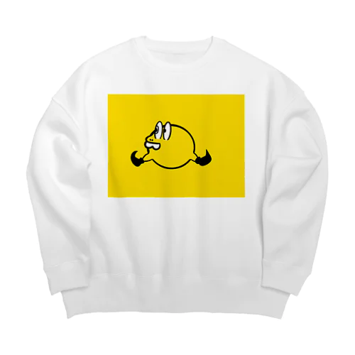 黄色モンスターちゃん Big Crew Neck Sweatshirt