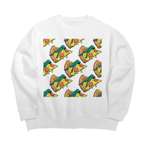 欲望のピザ🍕　GUILTY PLEASURE PIZZA AO TRANSPARENCY Big Crew Neck Sweatshirt