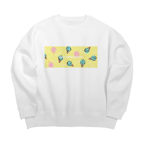 Crazy about ice cream Big Crew Neck Sweatshirt